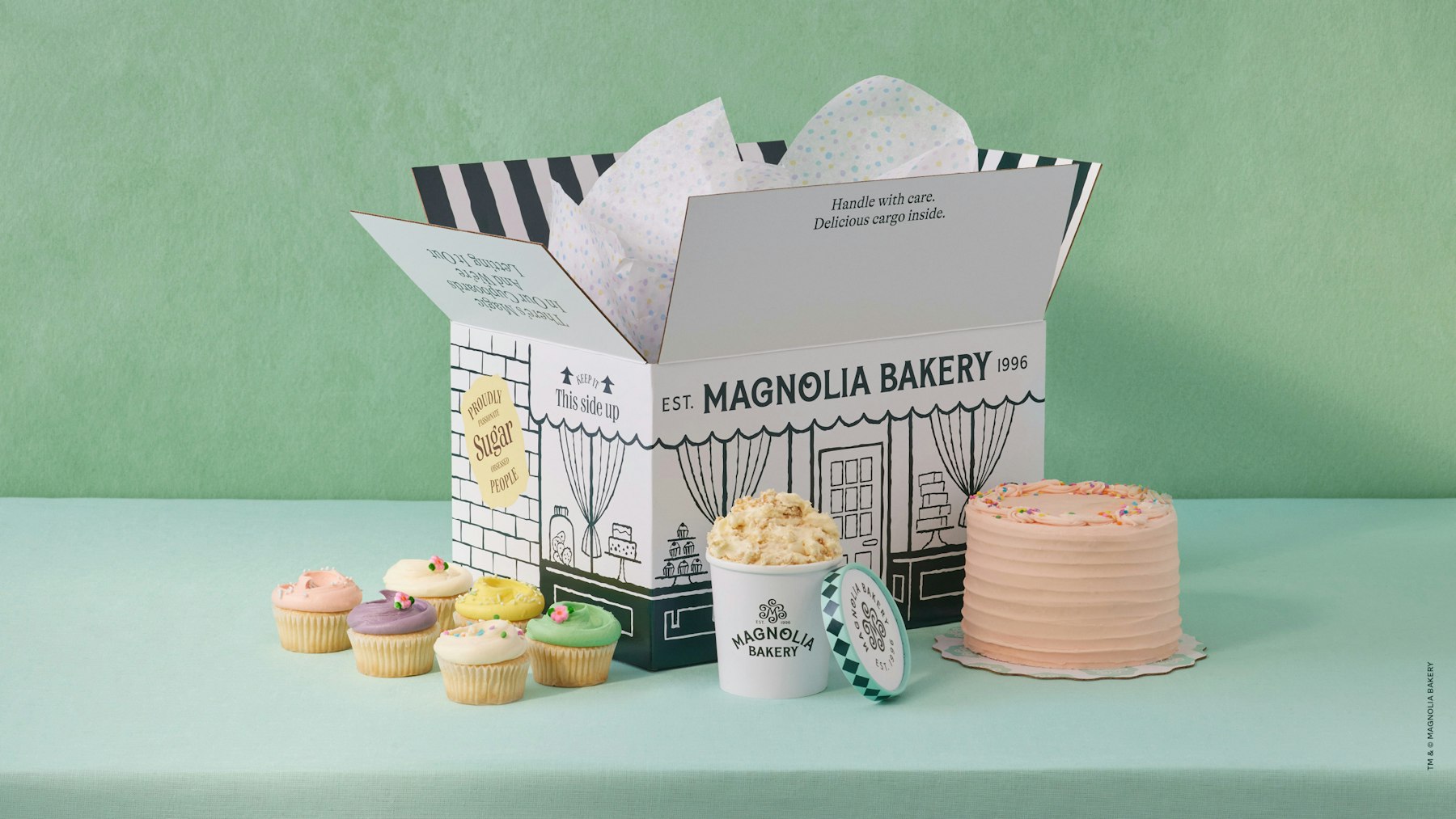 Magnolia Bakery's refreshed packaging and visual identity